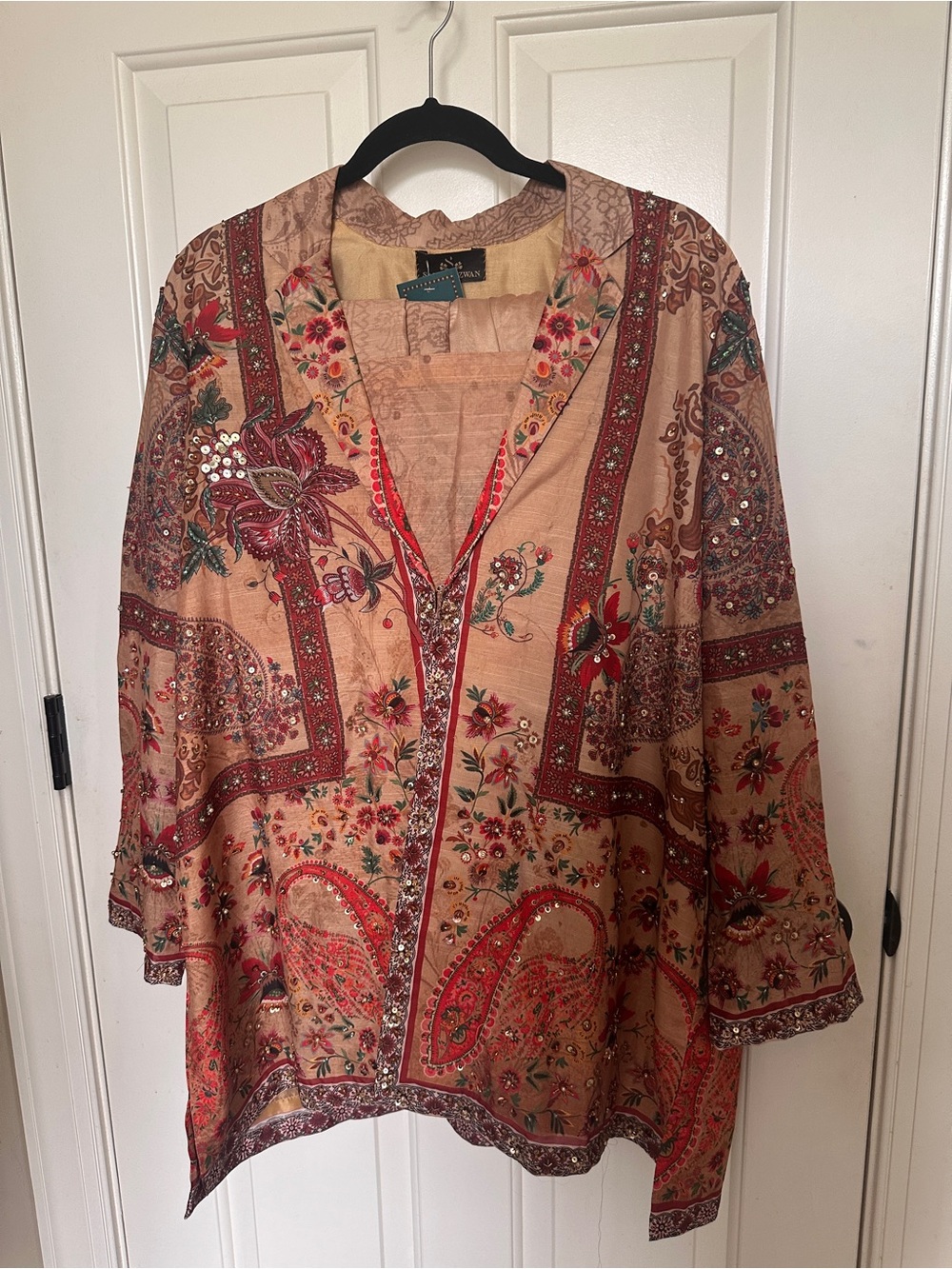 Pakistani clothes- Saira Rizwan- 4 piece silk outfit - Picture 2 of 11